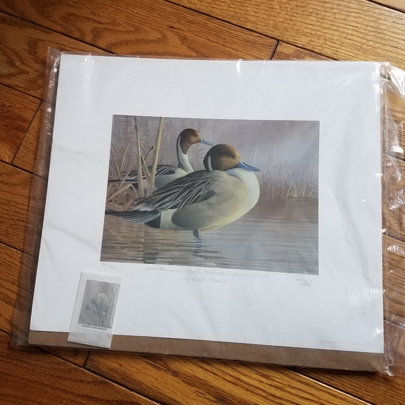 2012 Wisconsin Ducks Unlimited Sponsor signed & numbered Print with stamp - Picture 6 of 7